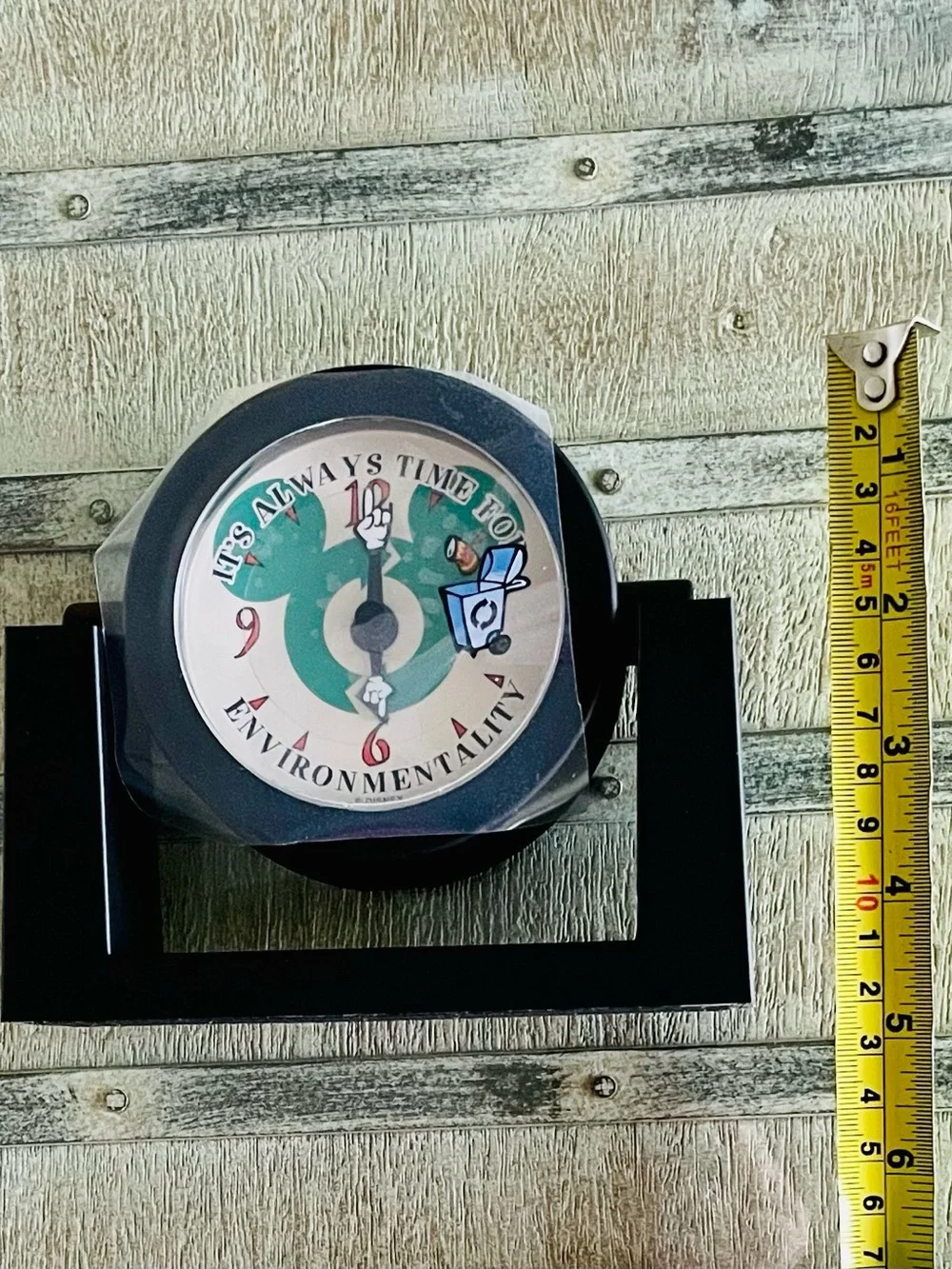 Vintage Disney Mickey Environmentality Desk Clock